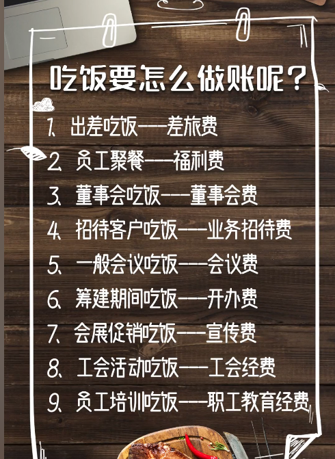 吃飯要怎么做賬
